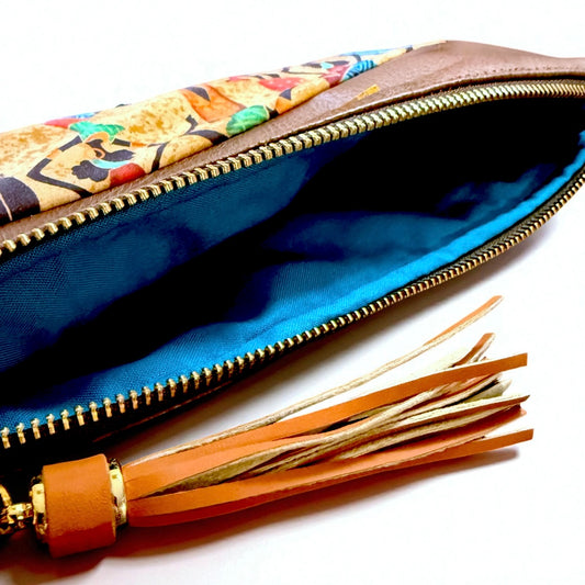 African Women Print Clutch