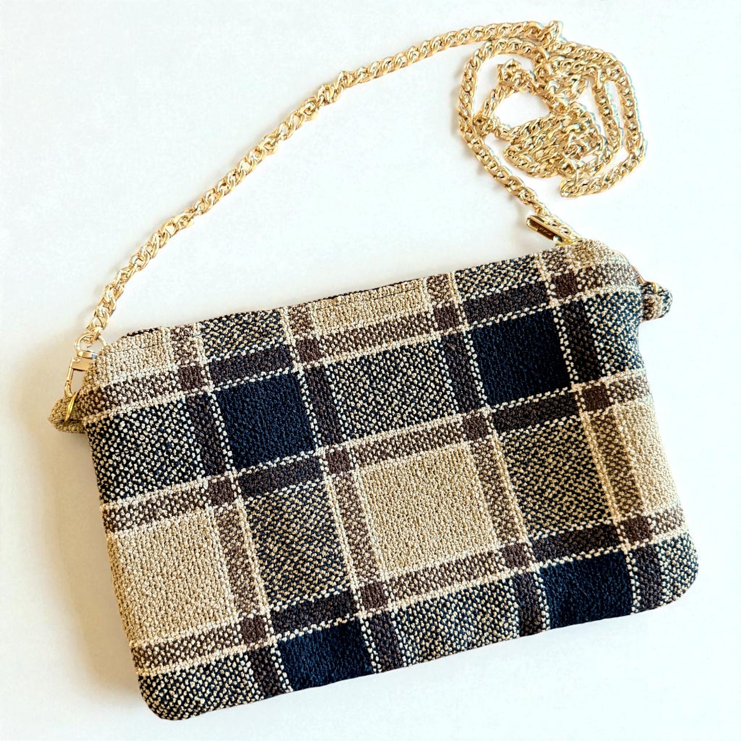 Fall Plaid Crossbody Purse