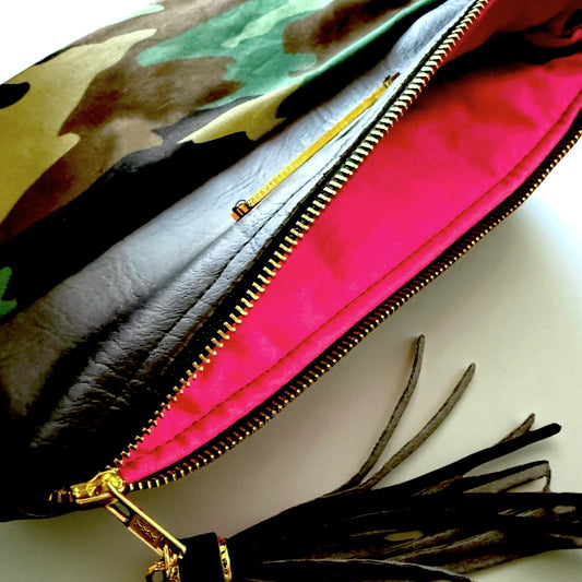 Camo Print Clutch