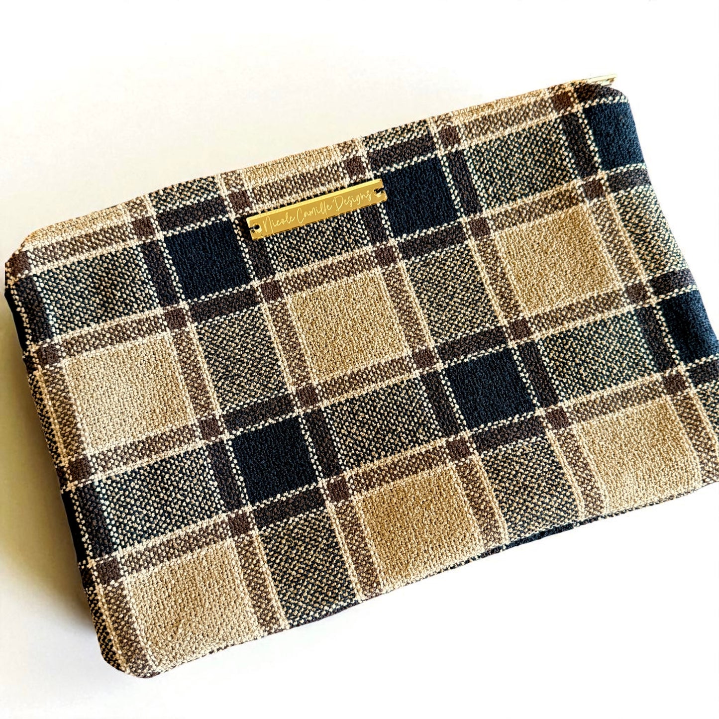 Fall Plaid Large Clutch