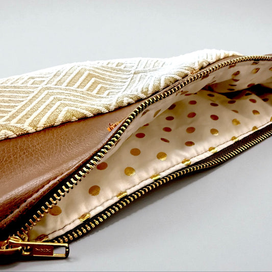 Chevron Print Clutch