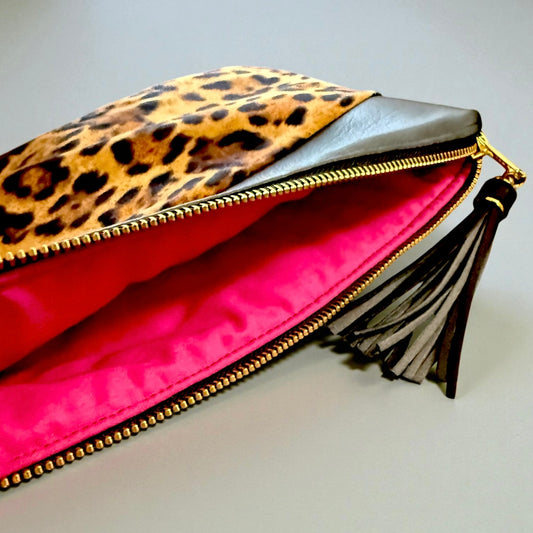 Leopard Print Clutch