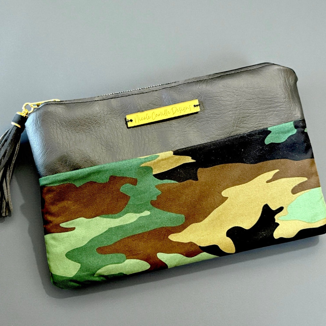 Camo Print Clutch