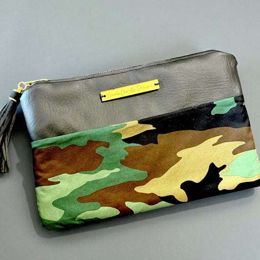 Camo Print Clutch