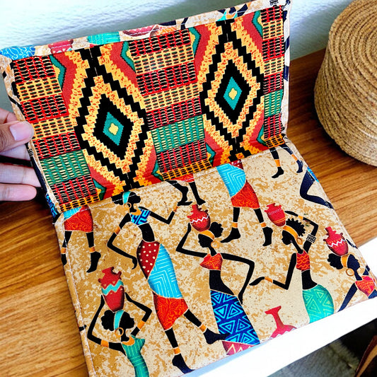 African Women Print Small Cloth Clutch