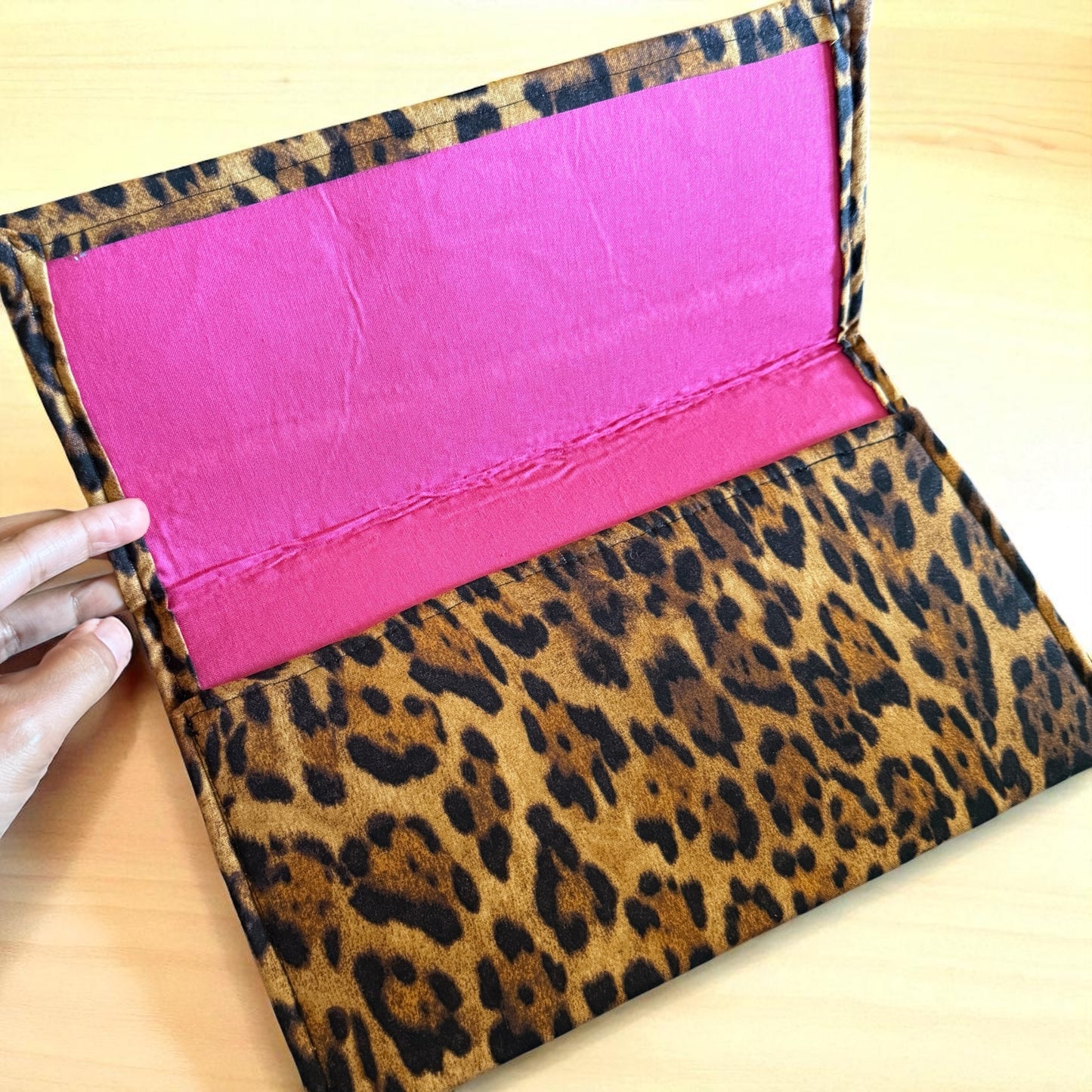 Leopard Print Cloth Clutch