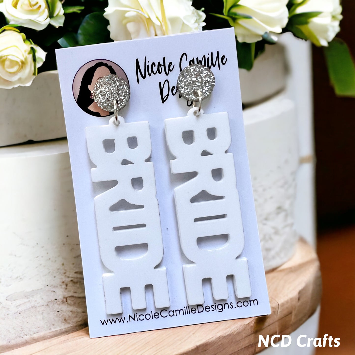 Bride to Be Acrylic Earrings