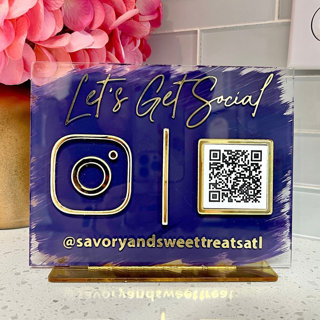 Paint Acrylic Social Sign