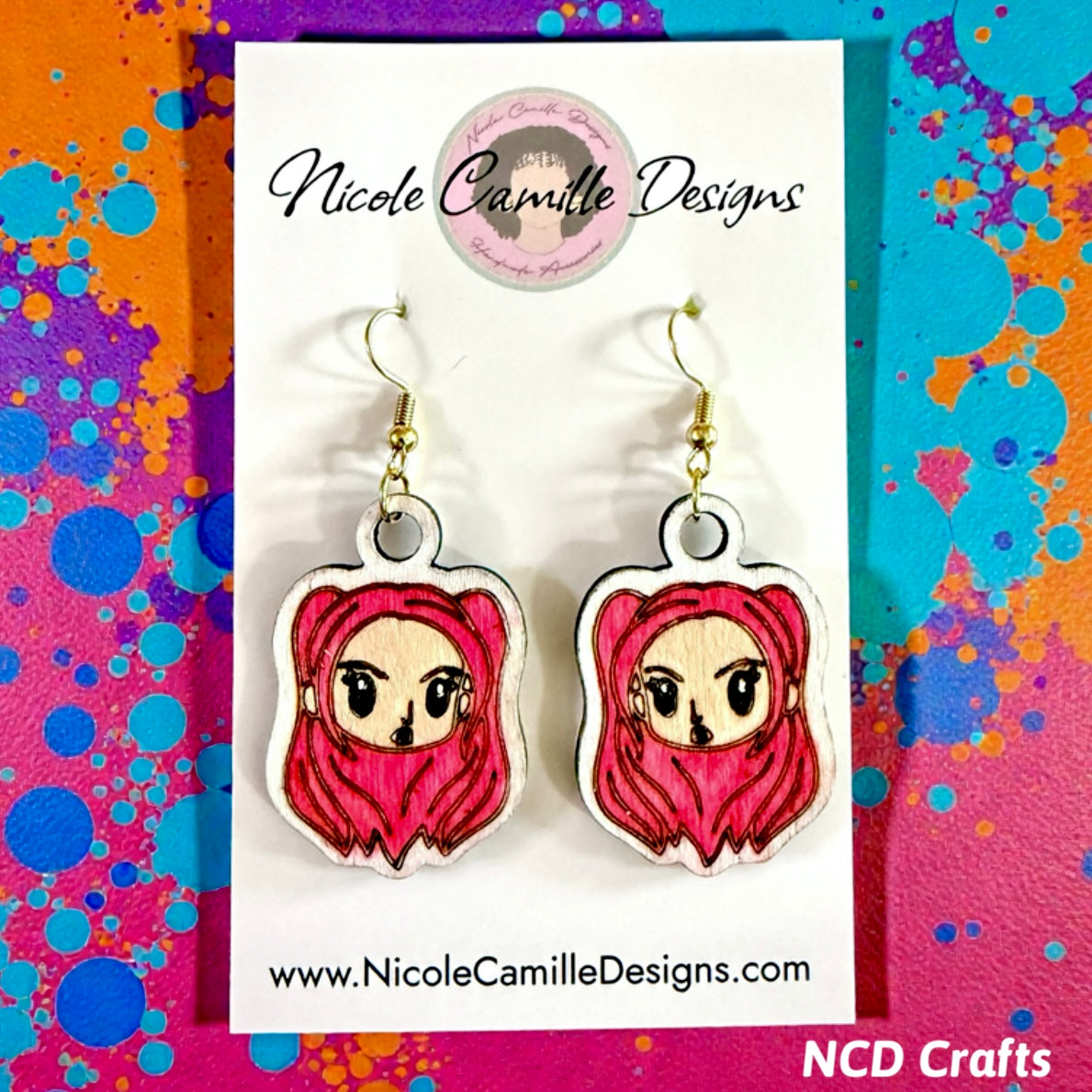 K-Pop Mira Wood Earrings