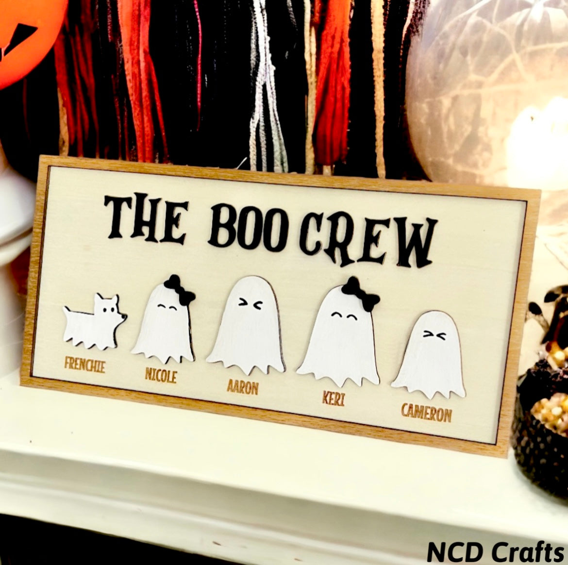 The Boo Crew Personalized Sign