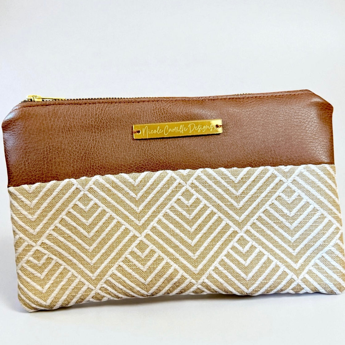 Chevron Print Clutch