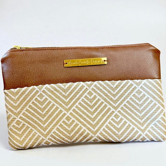Chevron Print Clutch