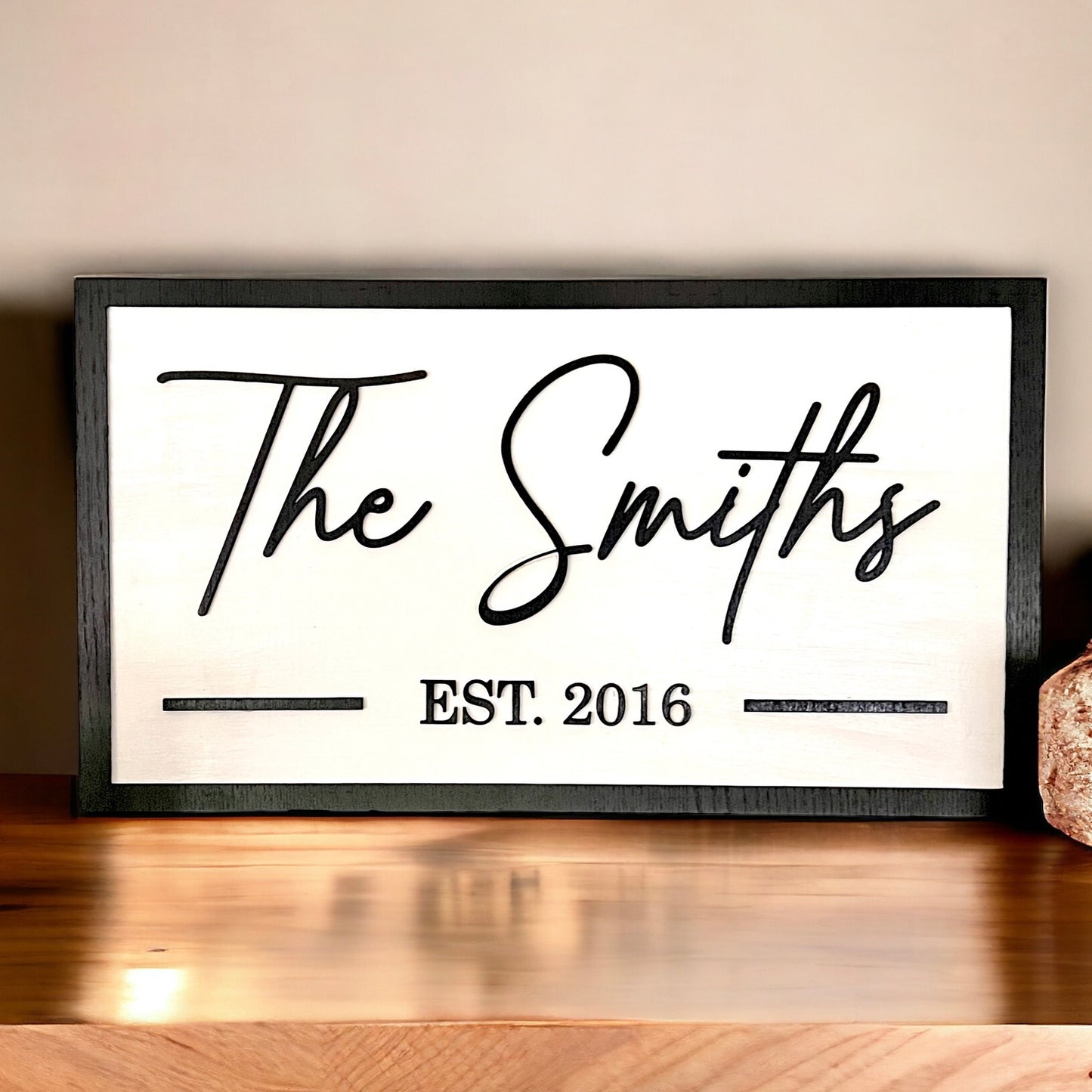 Modern Family Name Sign DIGITAL FILE SVG