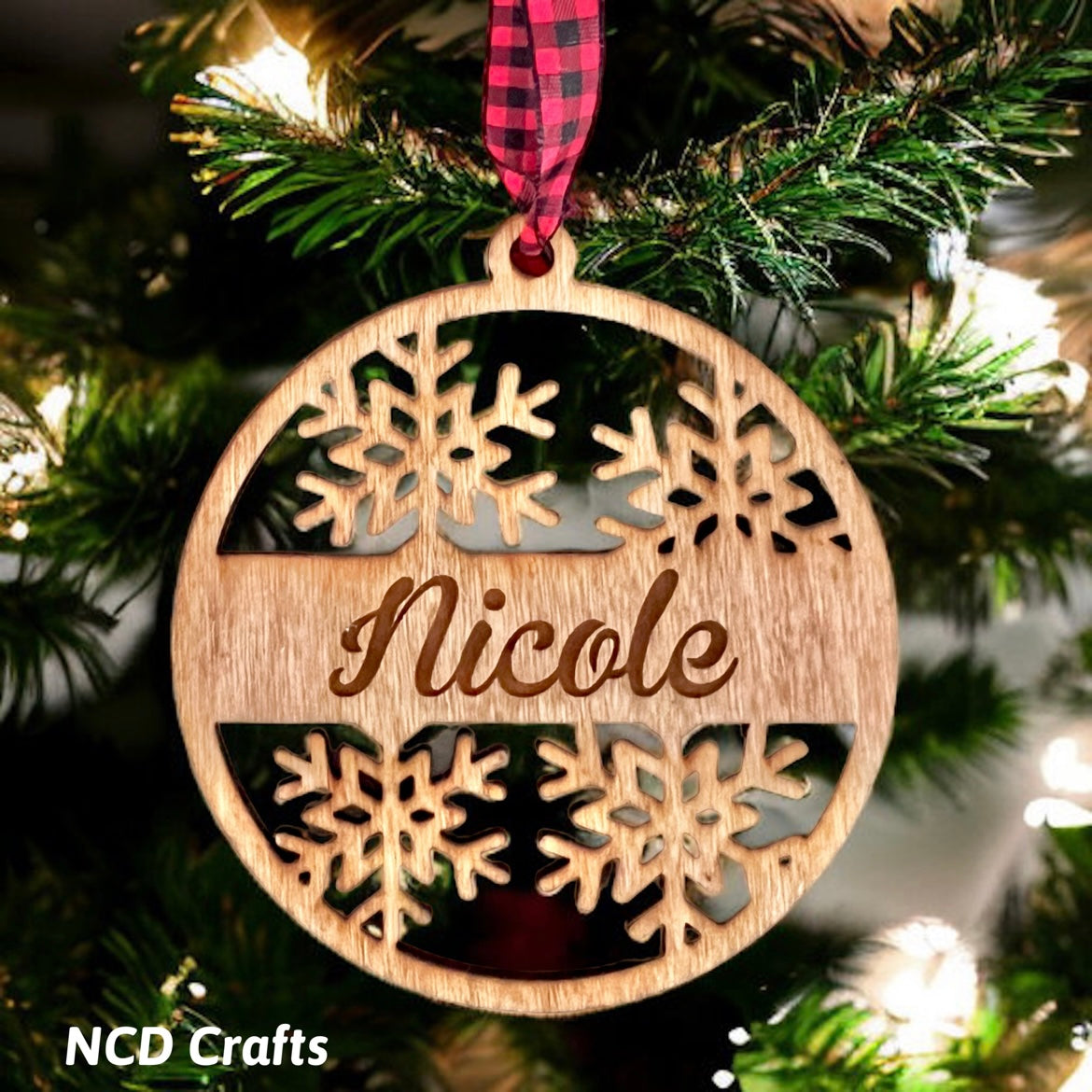 Personalized Snowflake Christmas Ornament