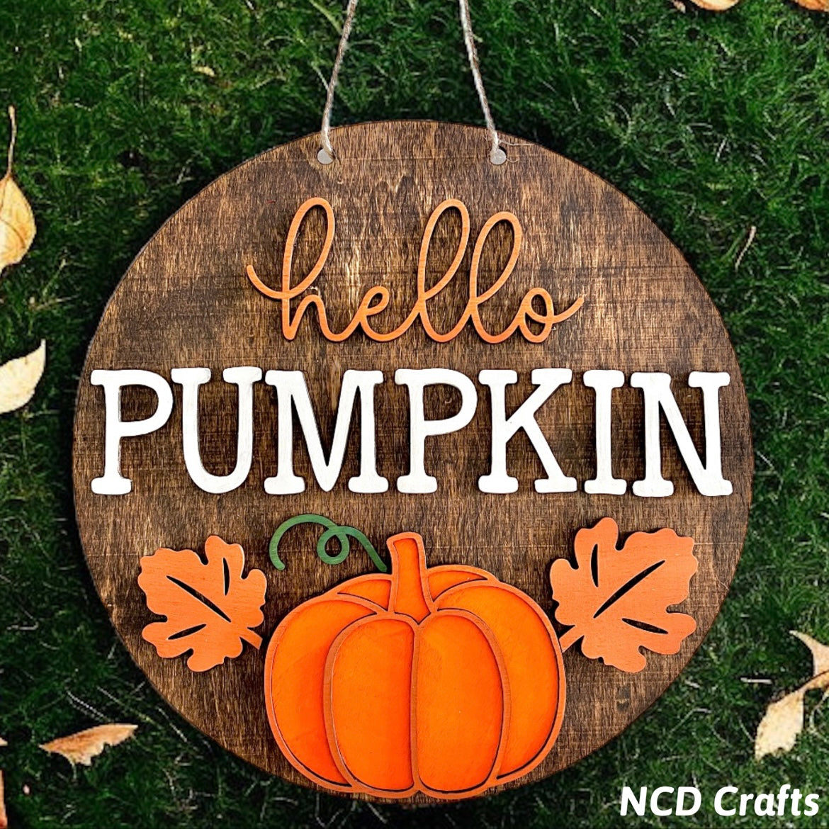 Hello Pumpkin Door Hanger