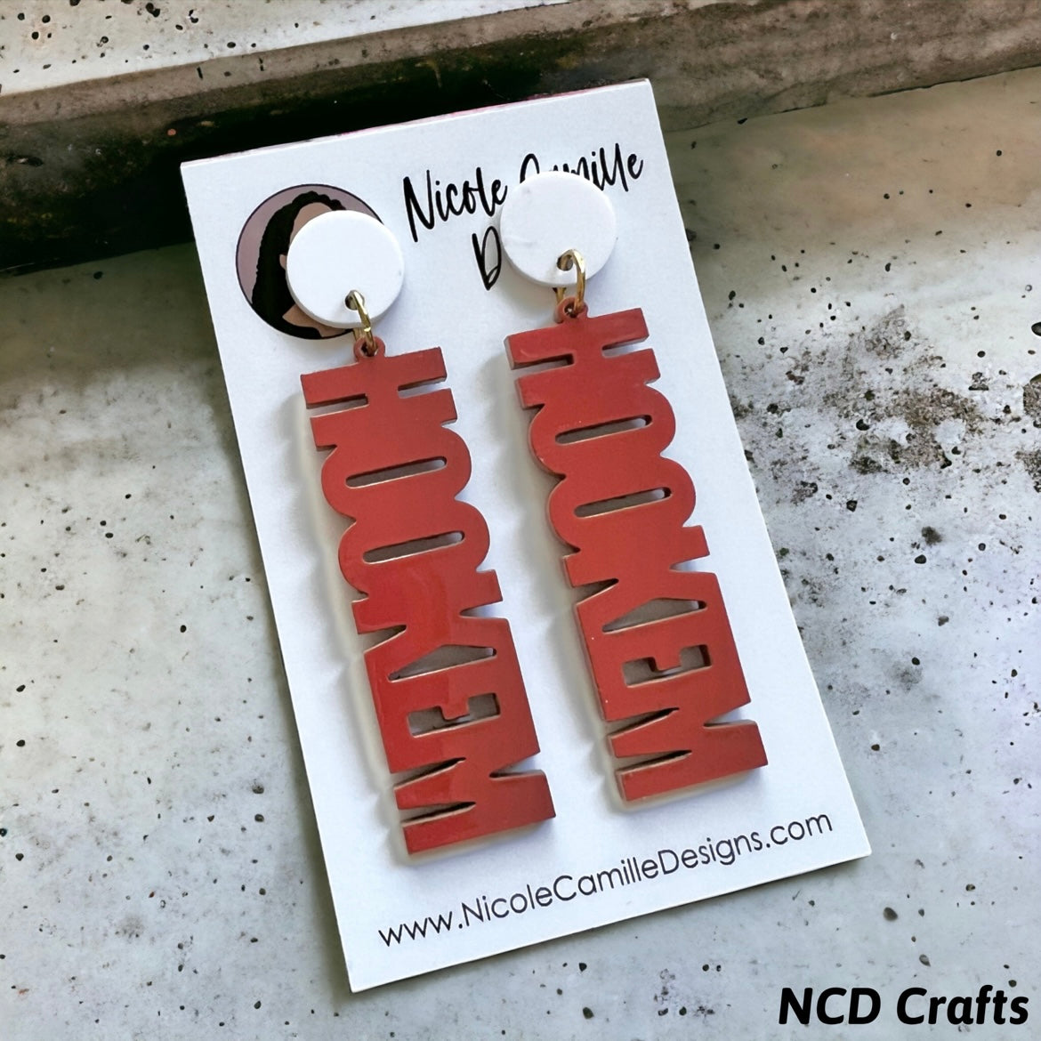 Texas Longhorns Acrylic Earrings