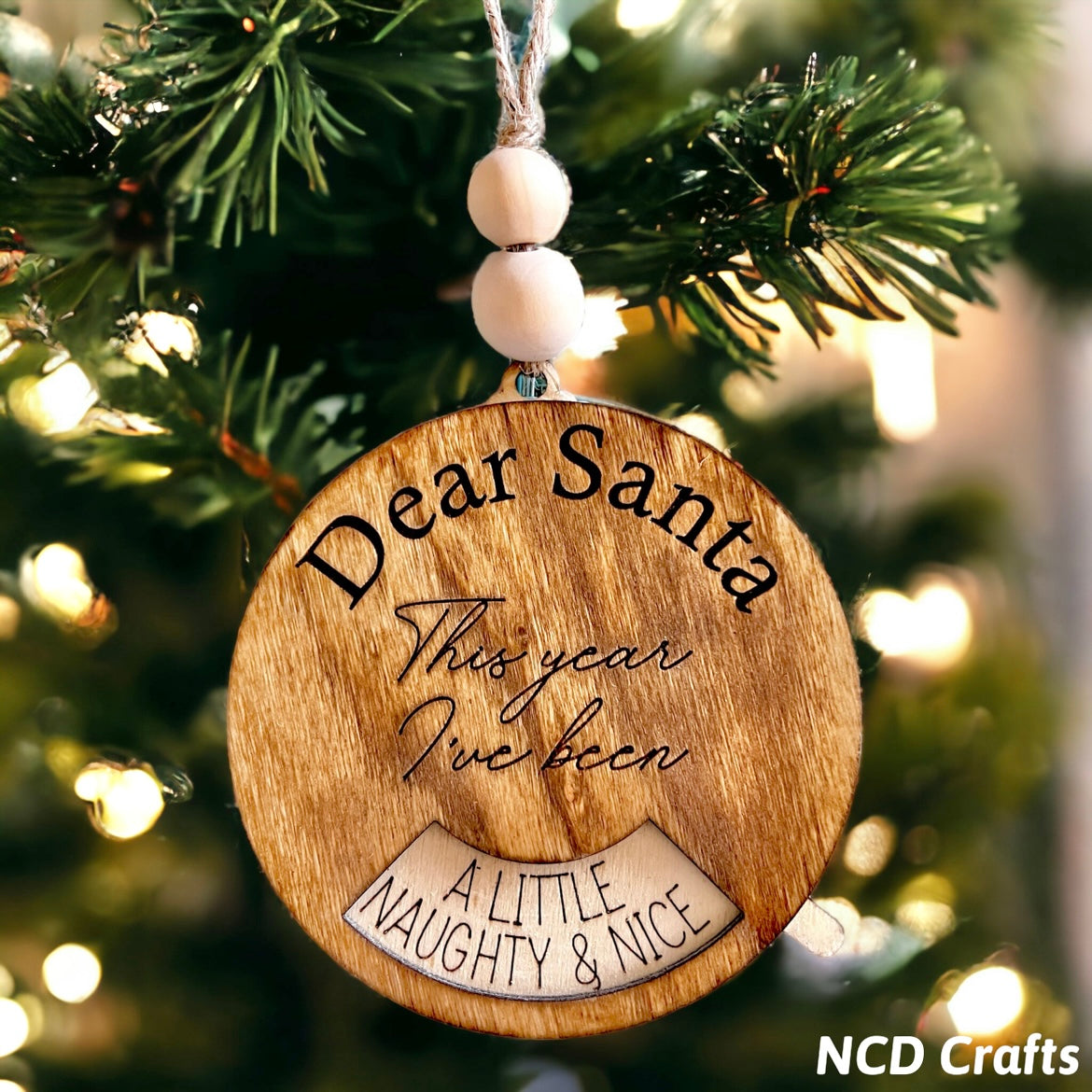 Dear Santa Christmas Ornament