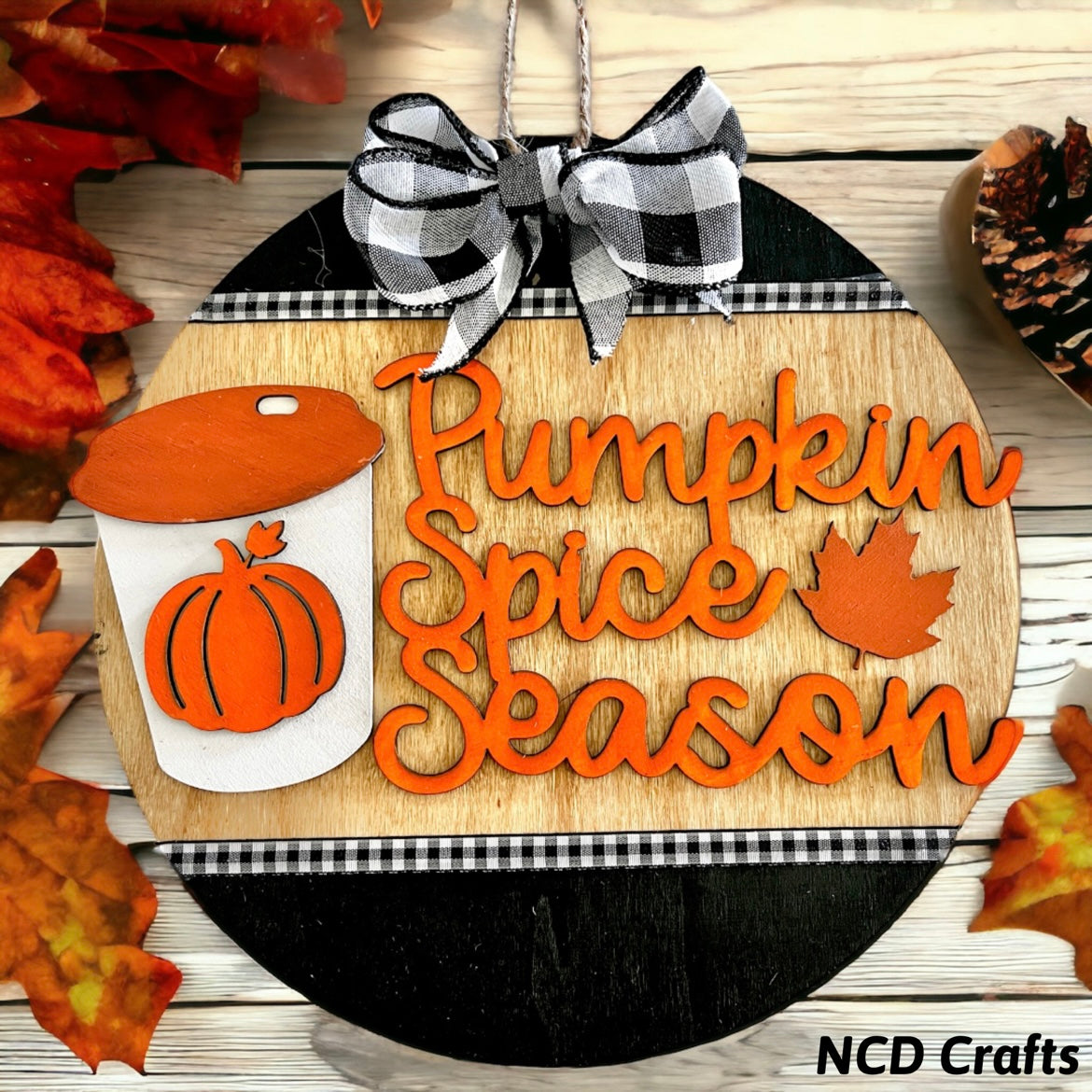 Pumpkin Spice Season Door Hanger