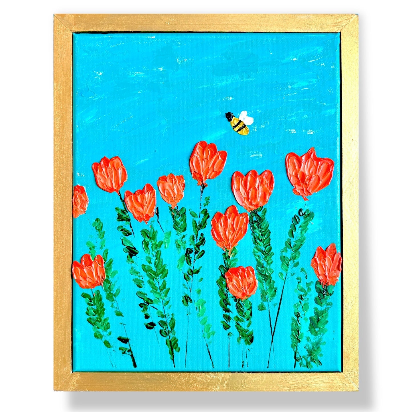 Field of Orange Tulips