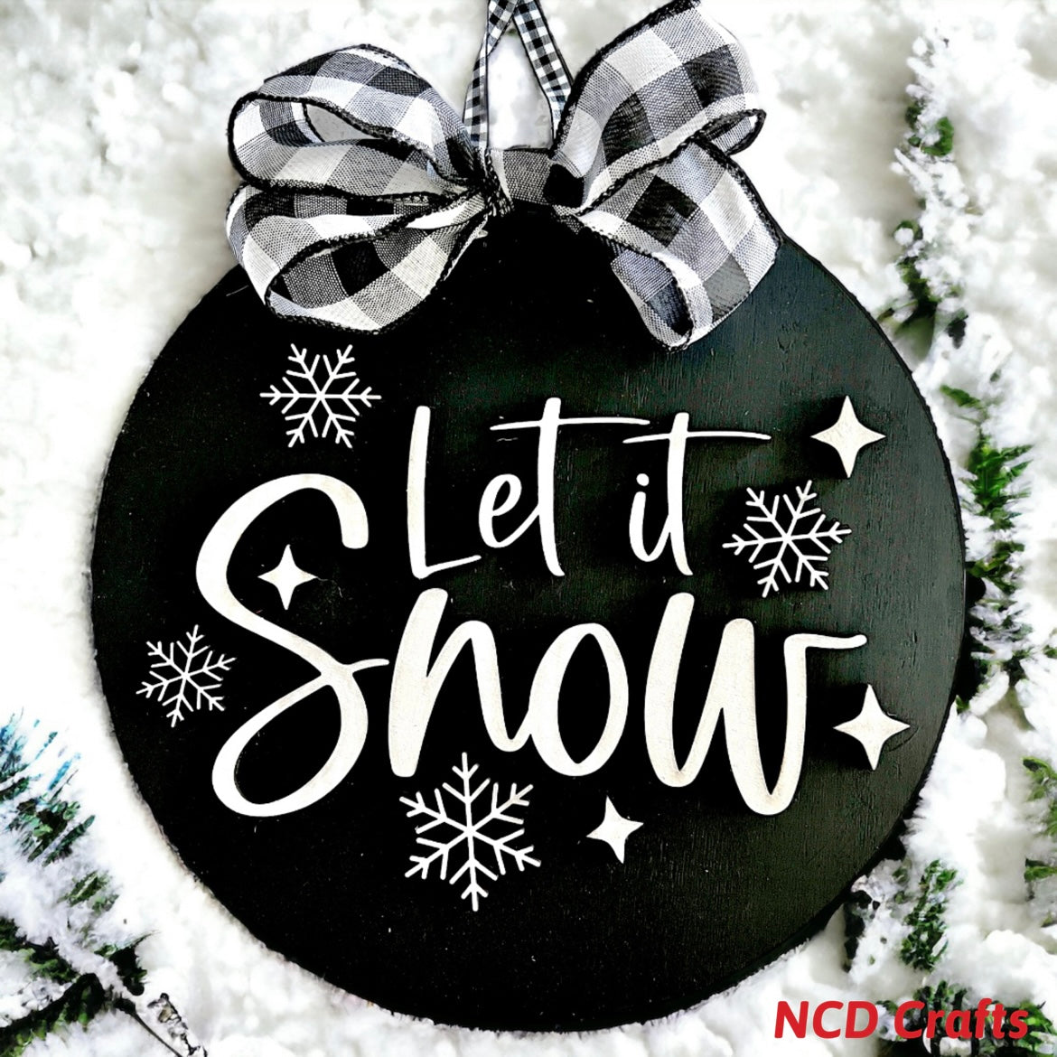 Let It Snow Door Hanger it