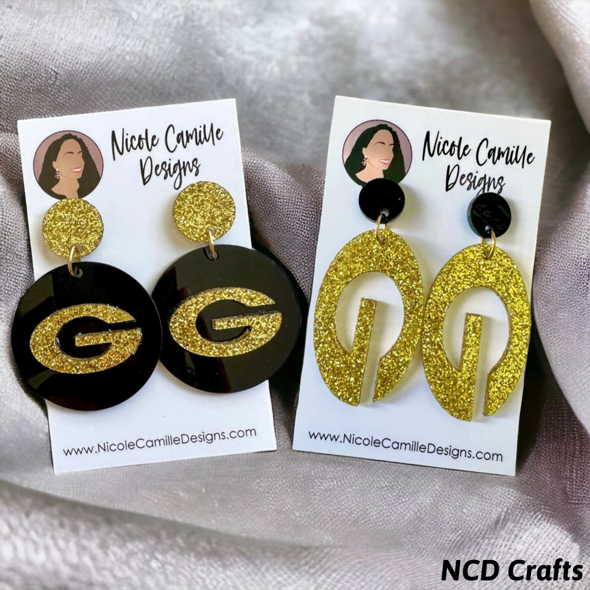 Grambling State Acrylic Earrings