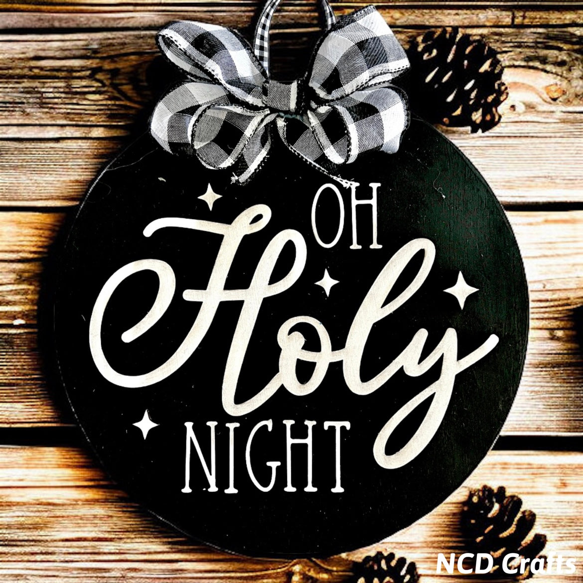 Oh Holy Night Door Hanger