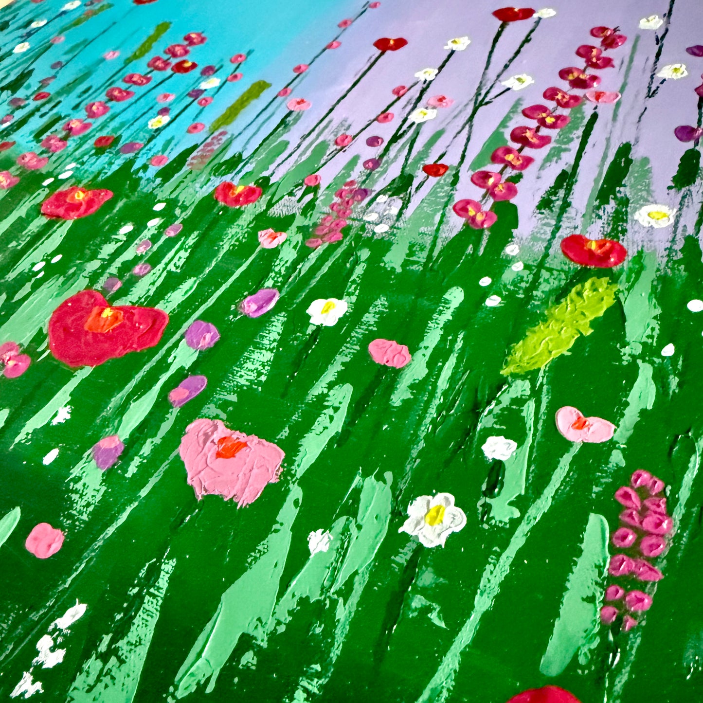 Aqua Lavender Meadow