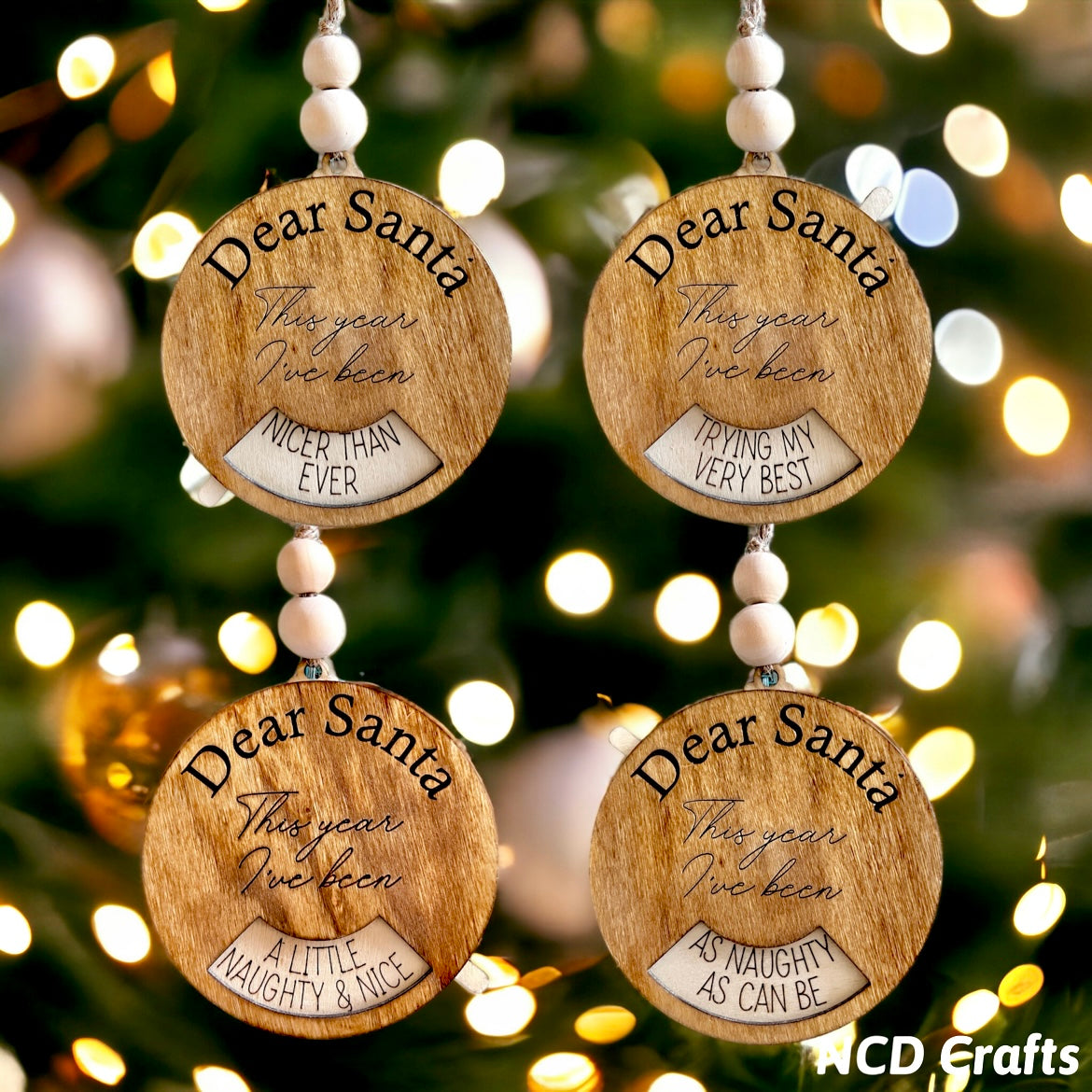 Dear Santa Christmas Ornament