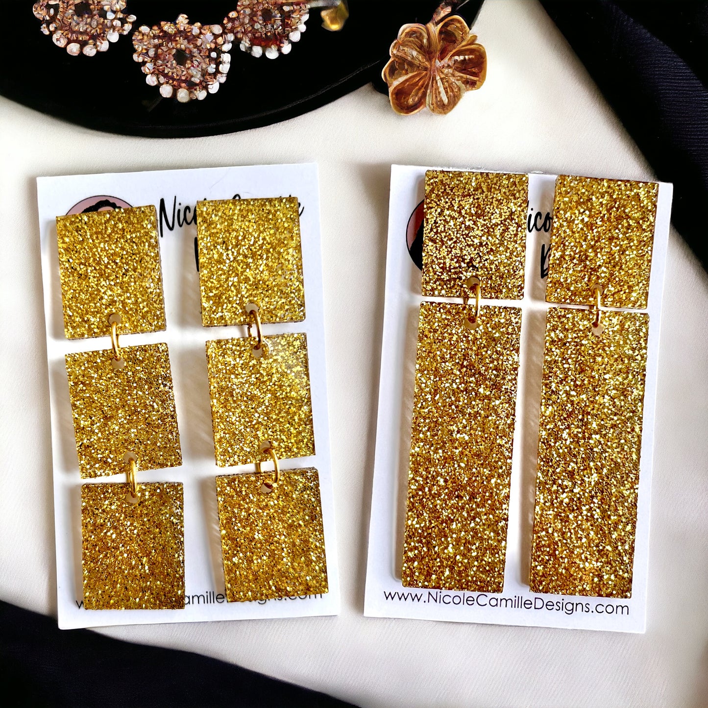 Big Rectangle Statement Earrings DIGITAL FILE SVG