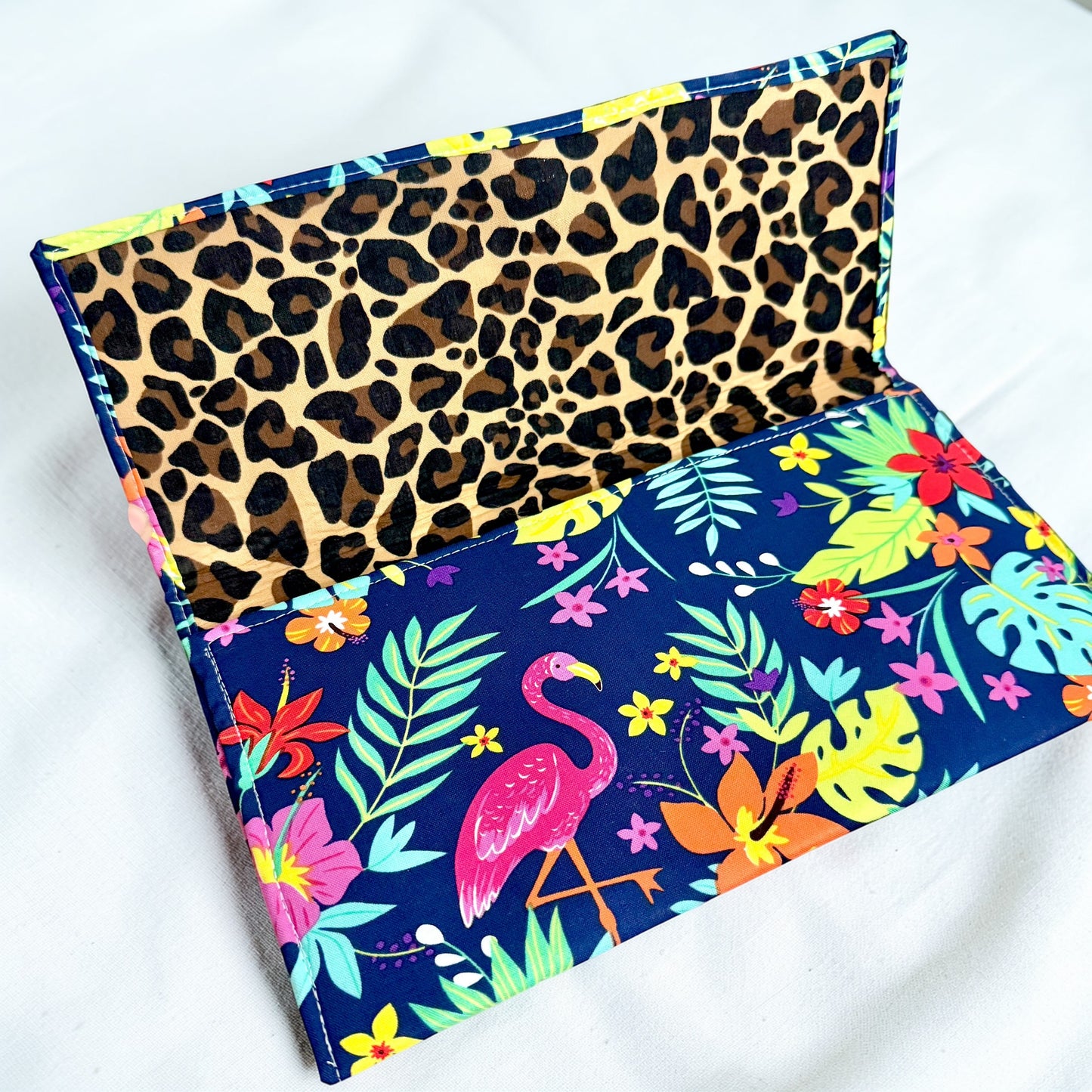 Tropical Print Cloth Clutch