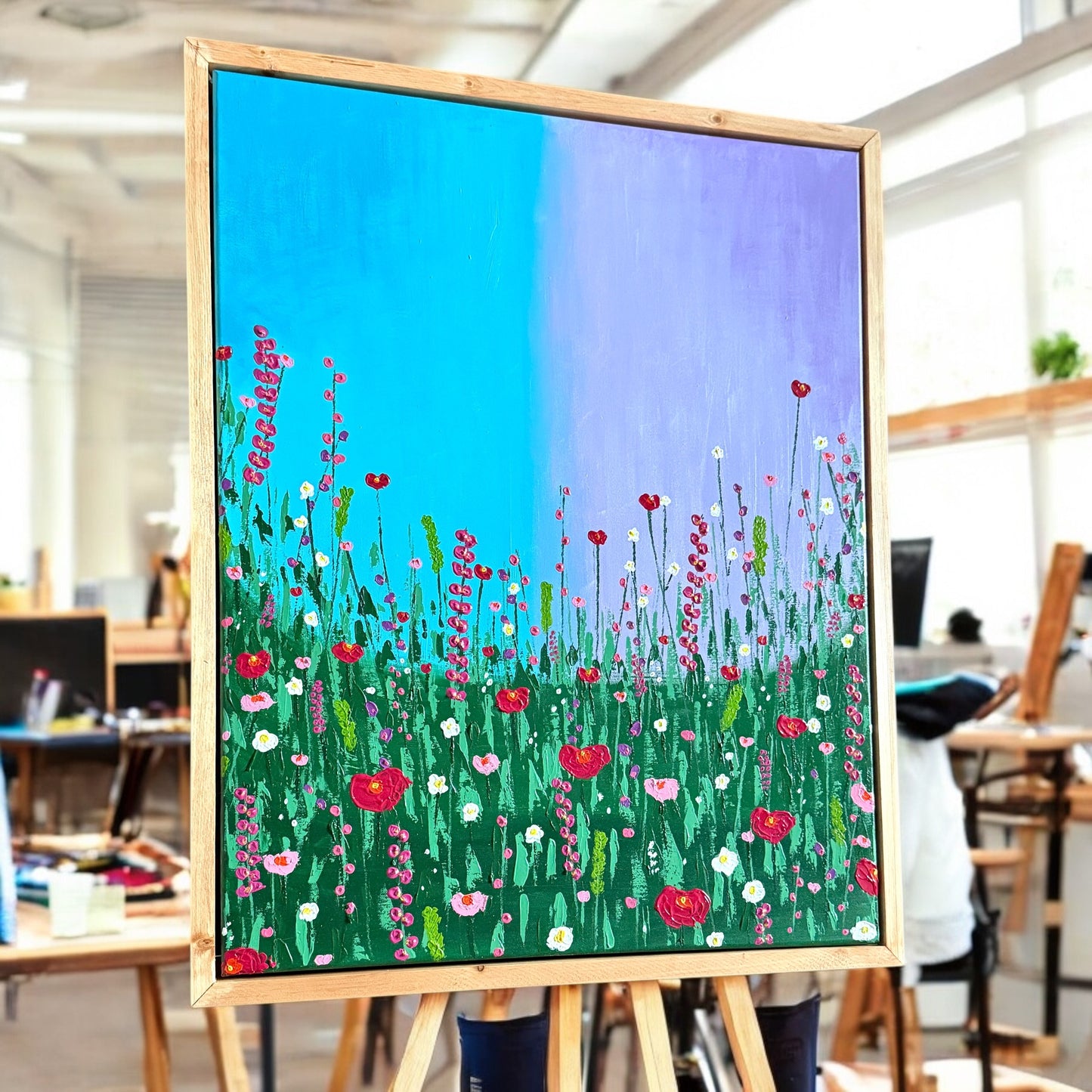 Aqua Lavender Meadow