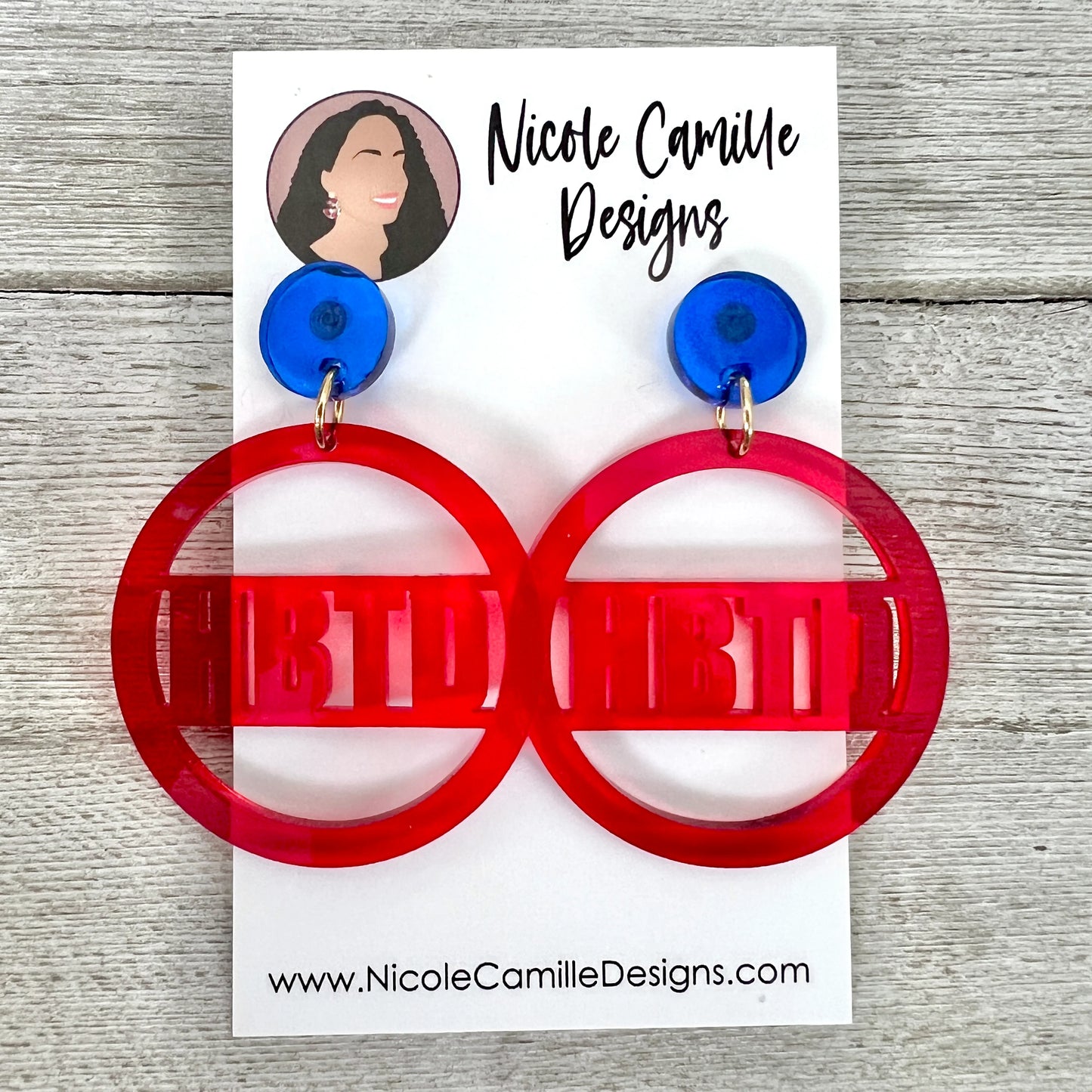 Louisiana Tech Acrylic Earrings