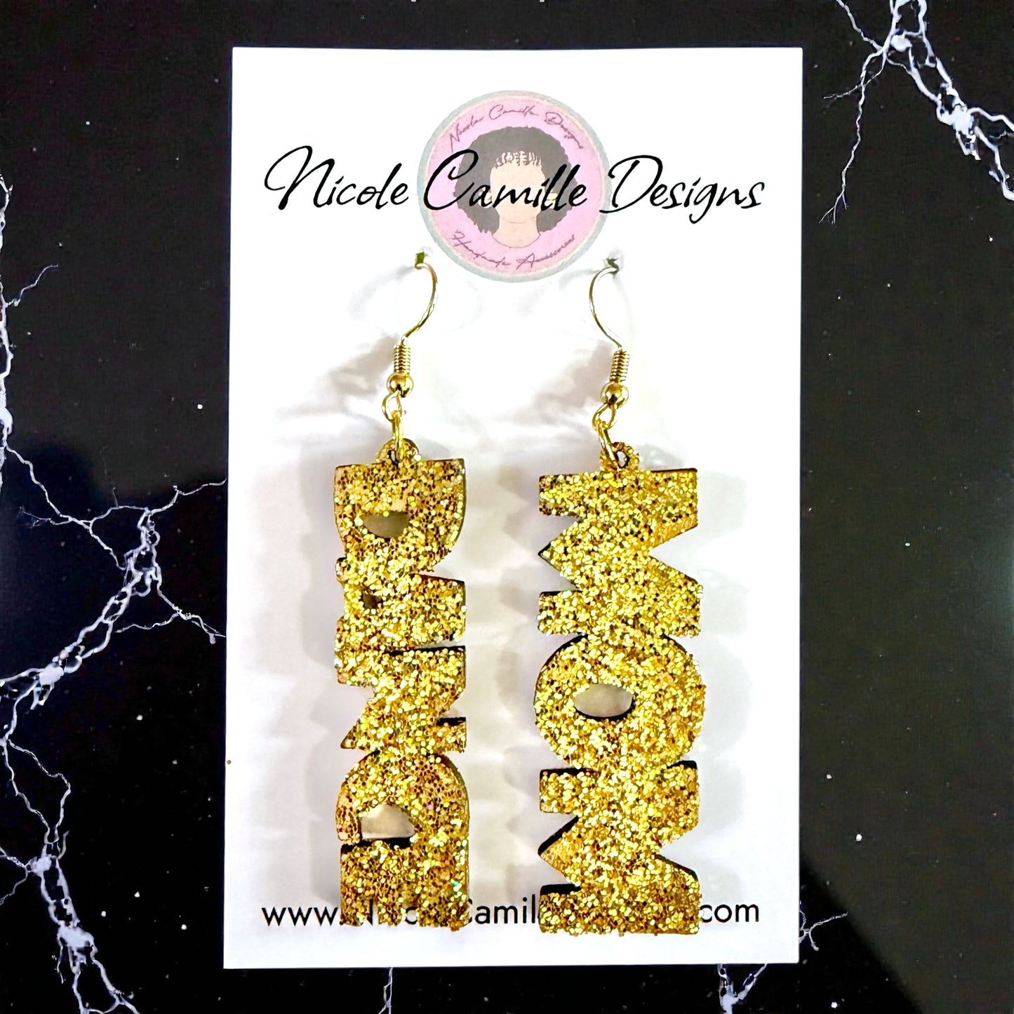 Dance Mom Wood Earrings