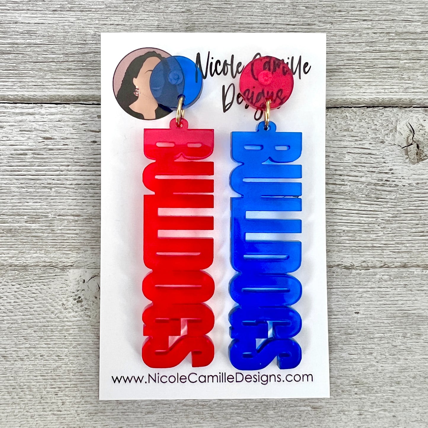 Louisiana Tech Acrylic Earrings