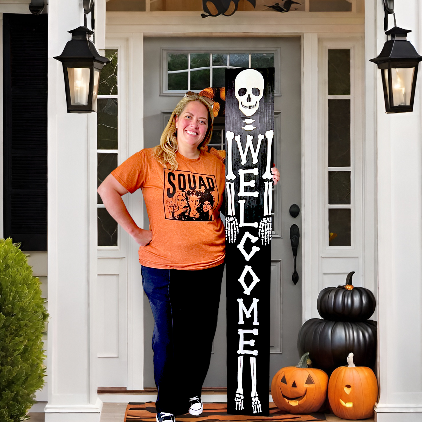 Skeleton Welcome Sign DIGITAL FILE SVG