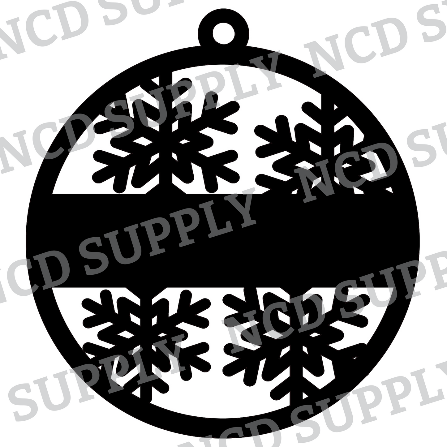 Customizable Snowflake Ornament DIGITAL FILE SVG