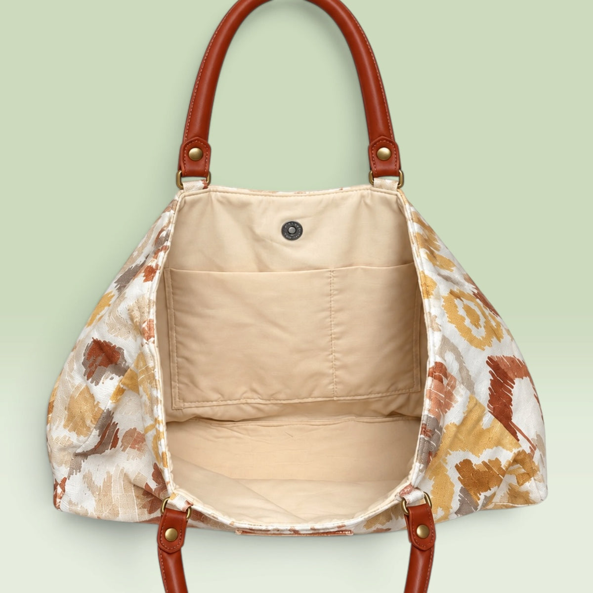 Gold Print Tote