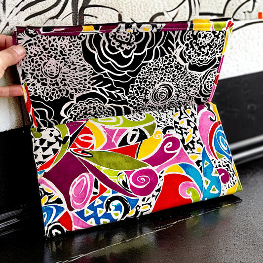 Colorful Abstract Cloth Clutch