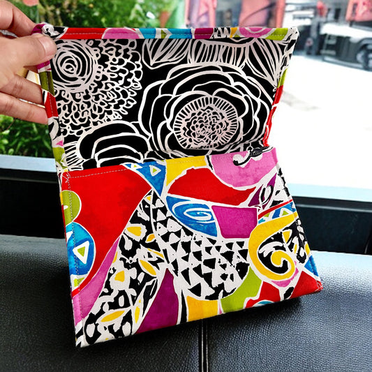 Colorful Abstract Small Cloth Clutch