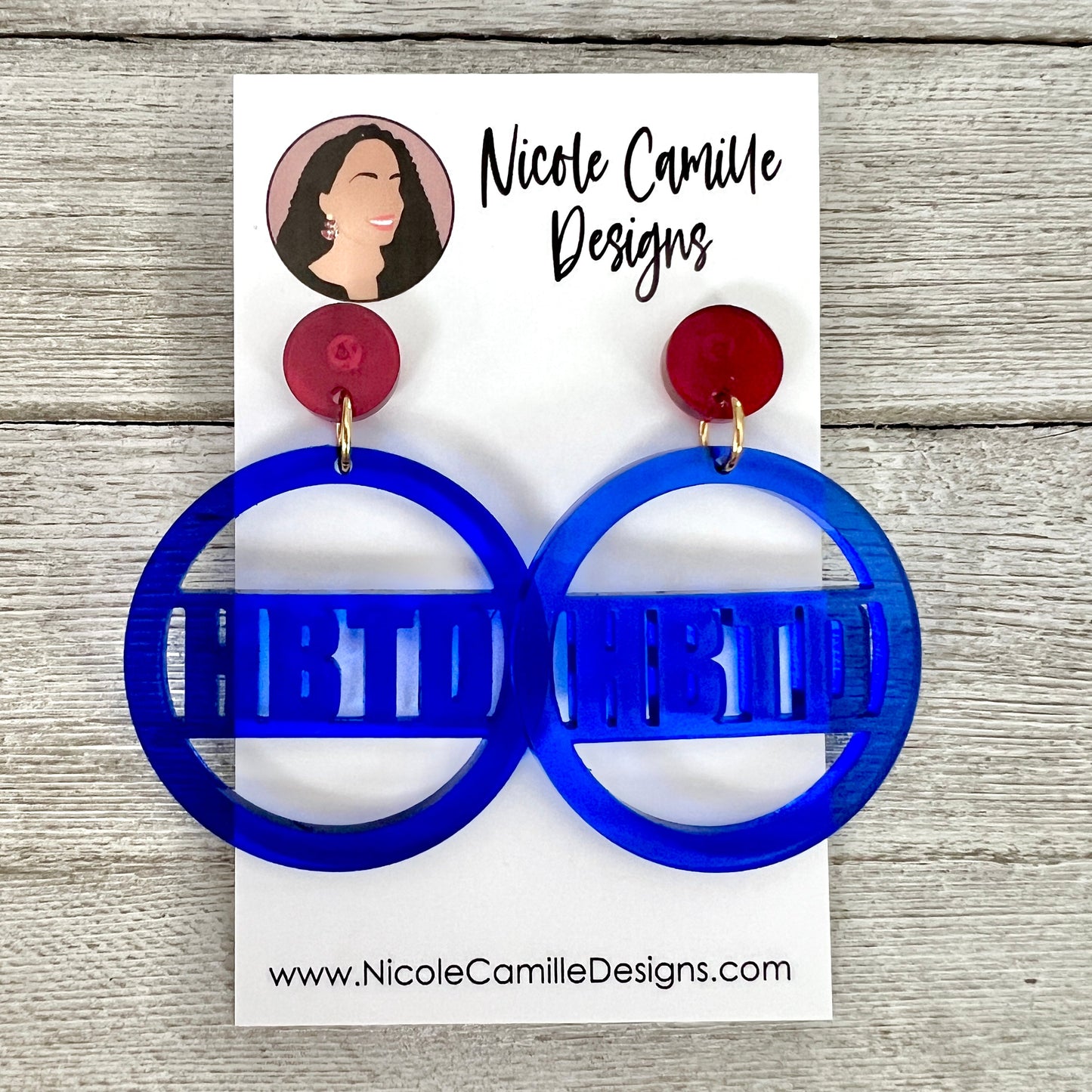 Louisiana Tech Acrylic Earrings