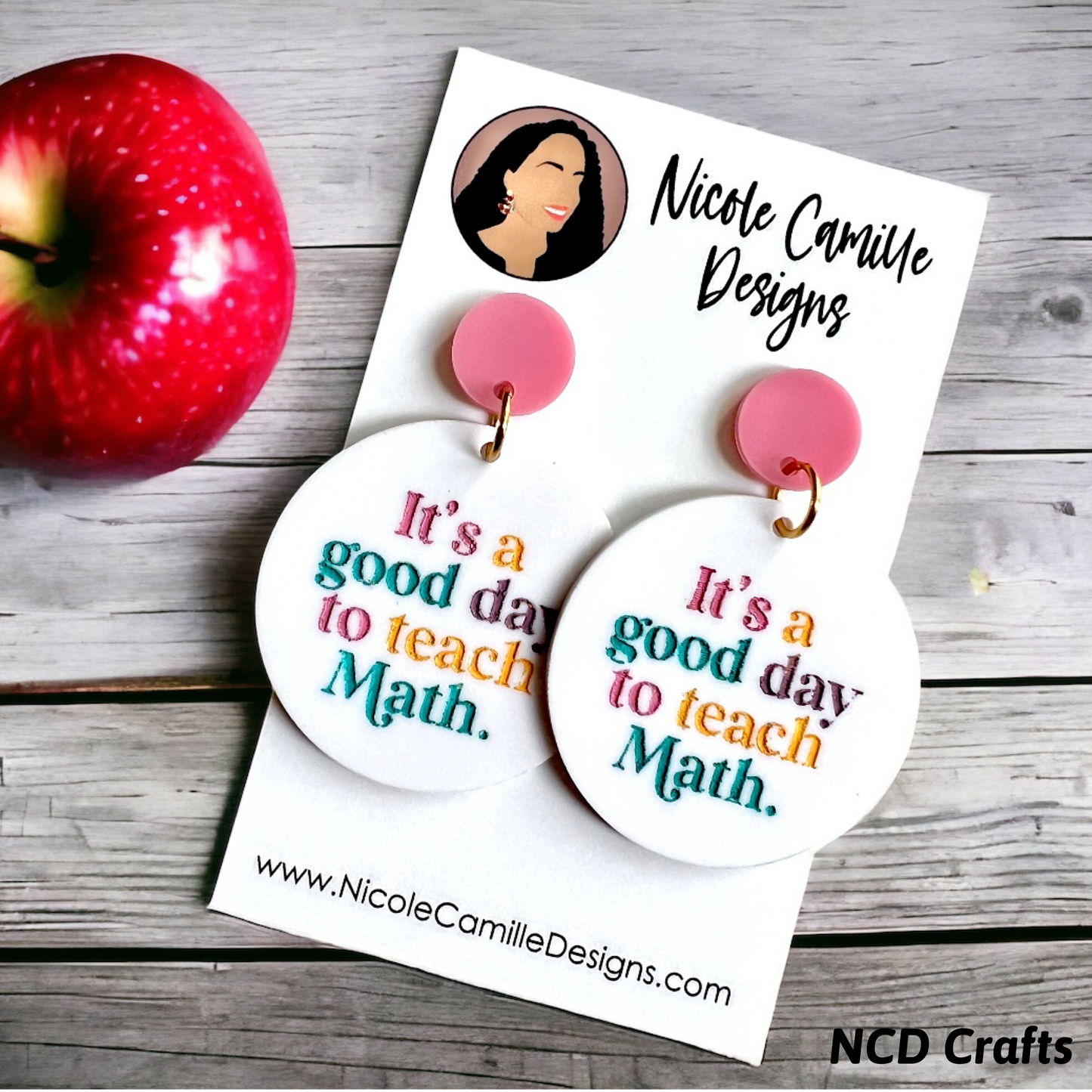 Good Day to Teach Acrylic Earrings