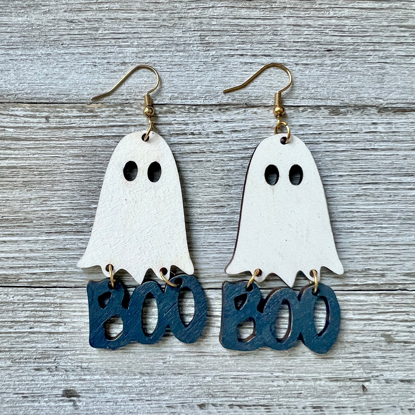 Halloween Wood Earrings