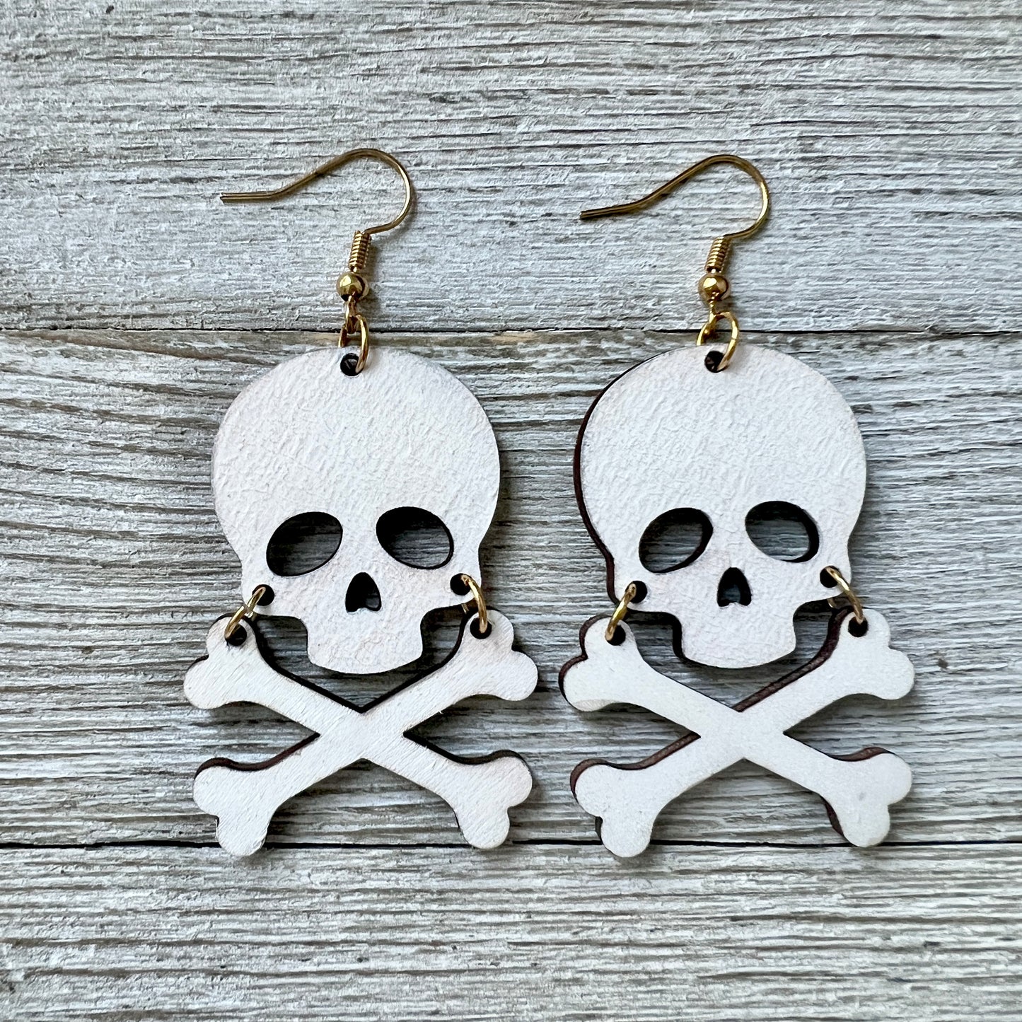 Halloween Wood Earrings