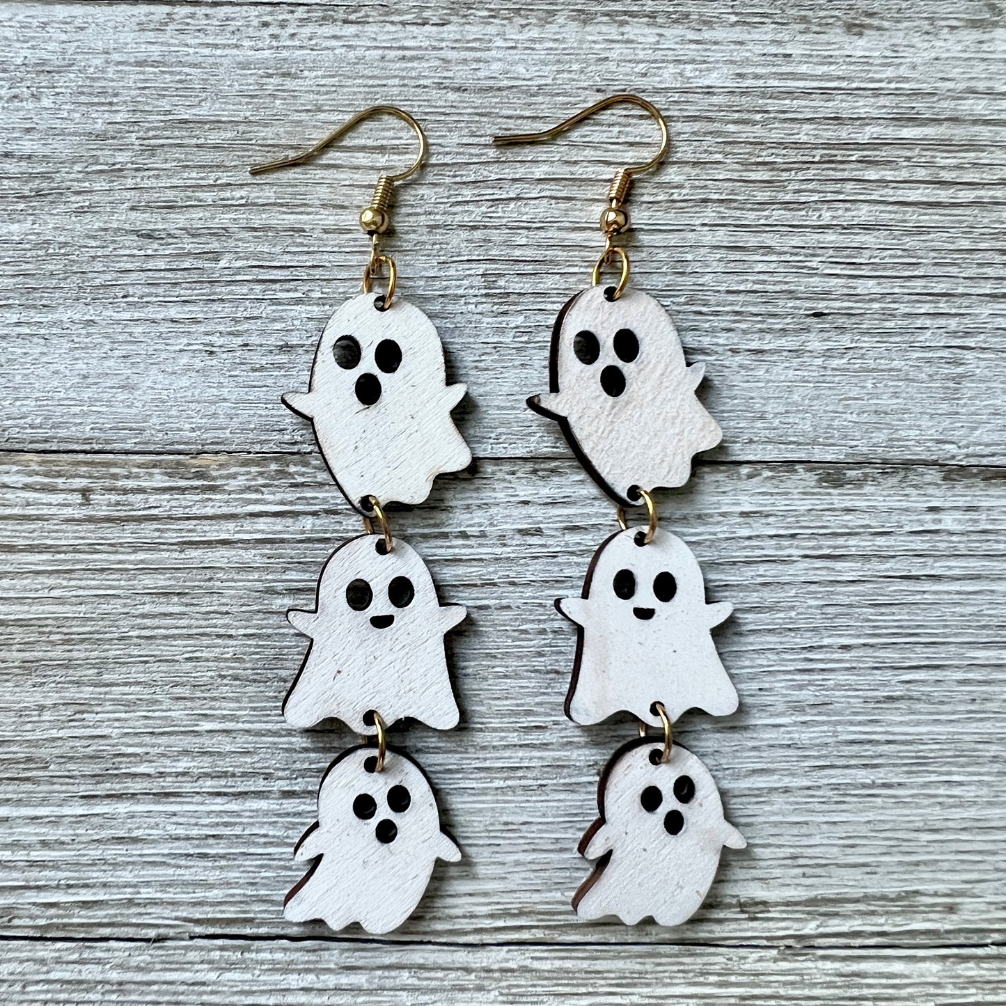 Halloween Wood Earrings
