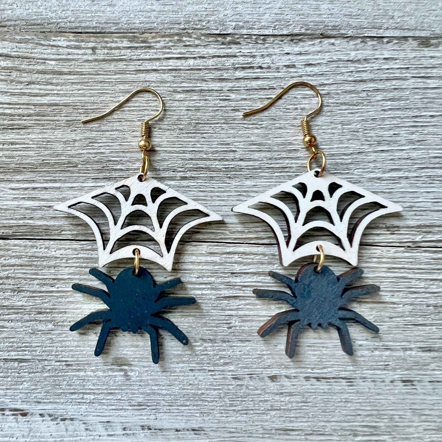Halloween Wood Earrings