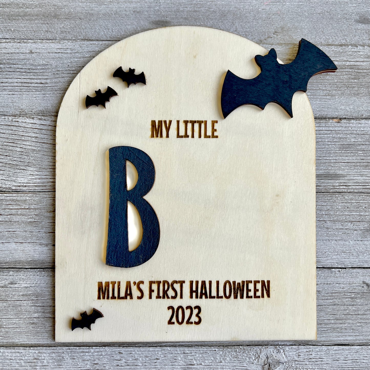 Baby’s First Halloween Wood Sign