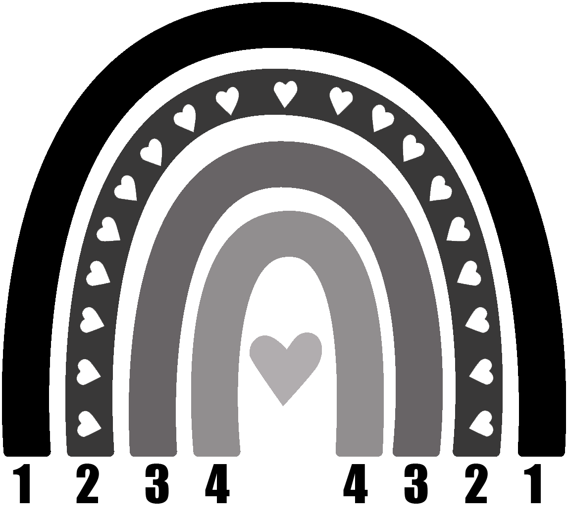 Round Wood & Acrylic Rainbow Name Sign