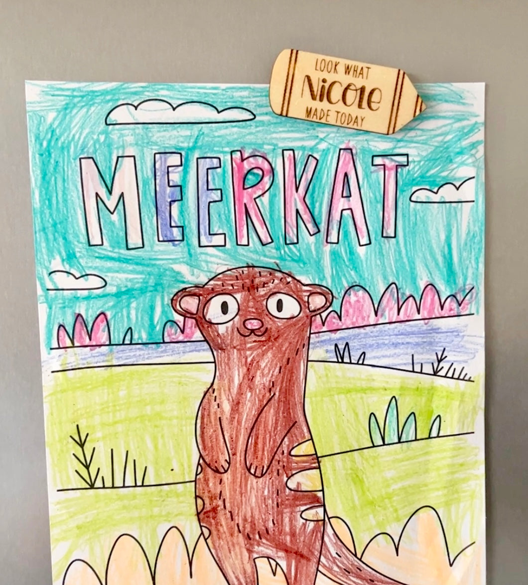 Kid Art Refrigerator Magnets (Set of 3)