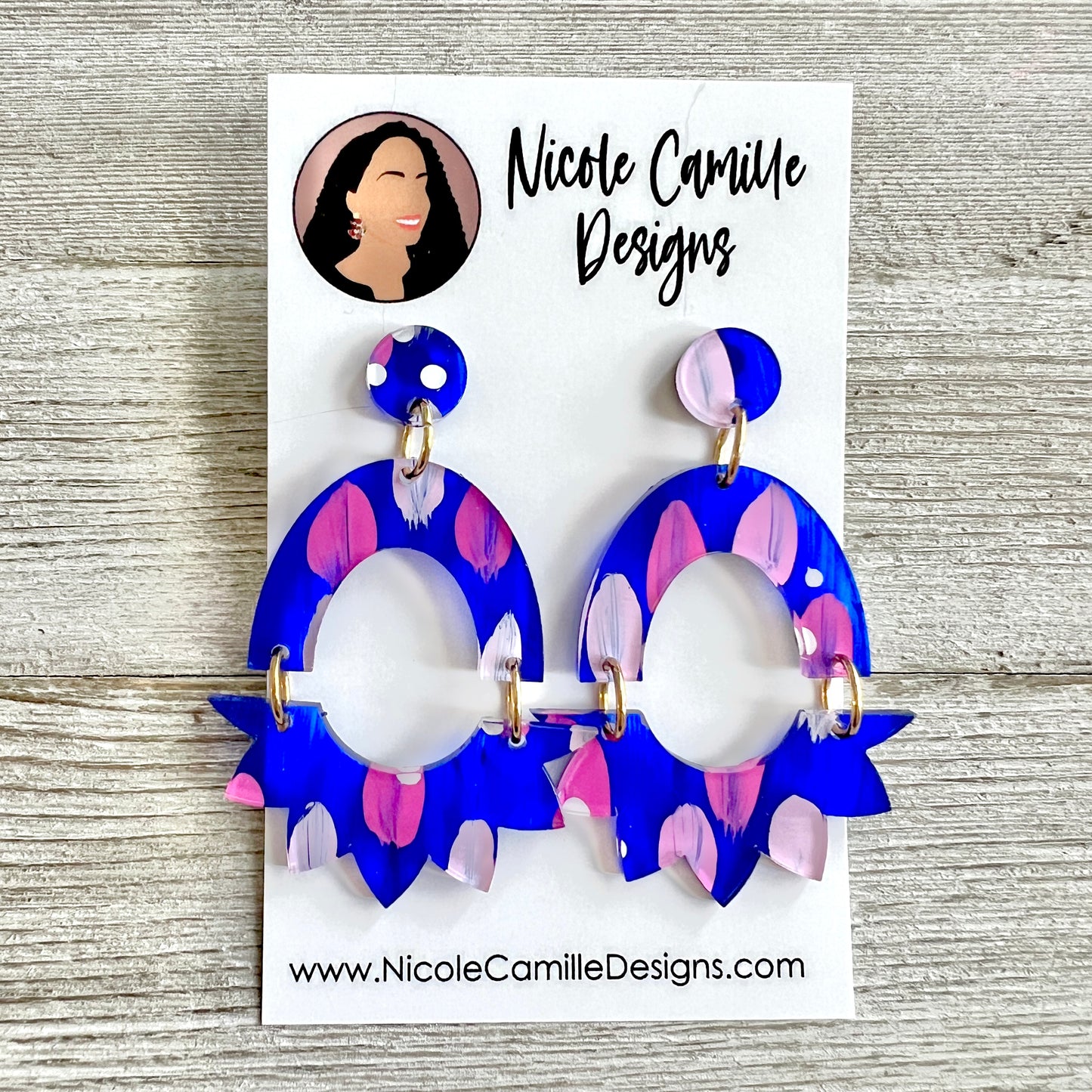 "Michelle" Earrings DIGITAL FILE SVG