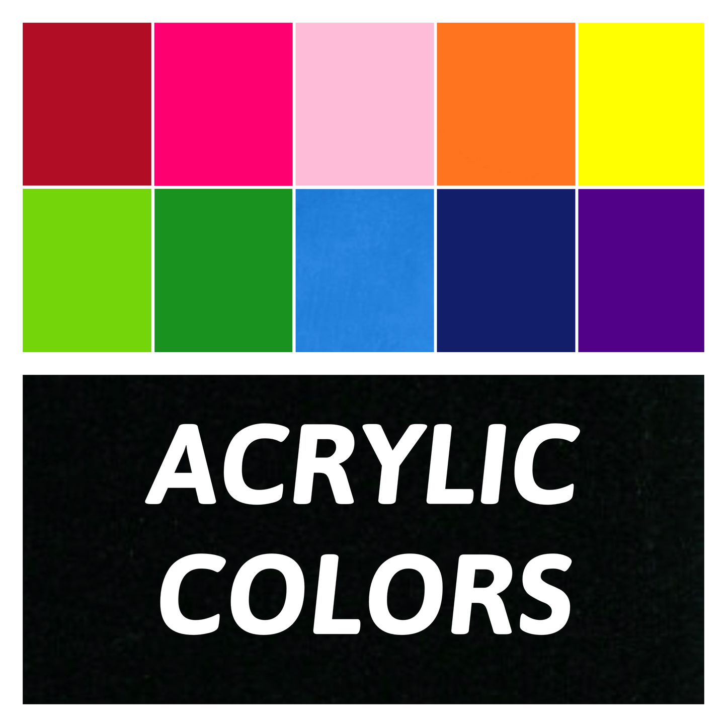 Solid Acrylic Social Sign